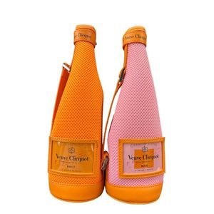 Veuve Clicquot Bottle Champagne Jacket Lot Rose’ Pink Orange (for use w/750ml bo